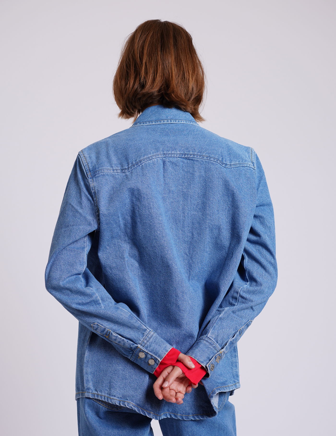 ג'קט ג'ינס DENIM JACKET כחול – תמונה 4