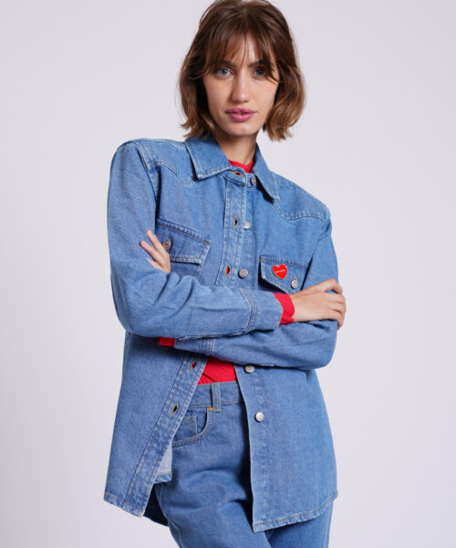 Alternative view of ג'קט ג'ינס DENIM JACKET כחול